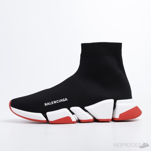 Balenciaga Speed 2.0 Black White Red (Dot Perfect)